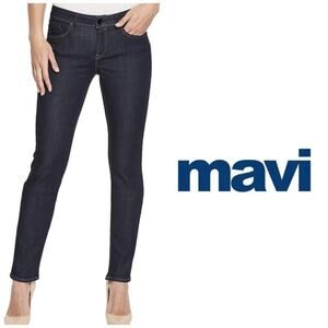 Mavi Jeans Low Rise Straight Leg Denim Jeans Medium Wash Womens Size 27 Casual
